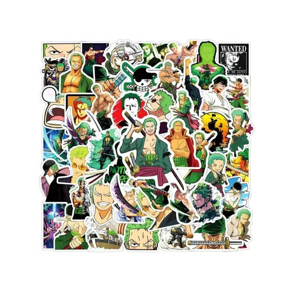 50 PCS ONE PIECE Waterproof Cartoon Stickers Luggage Decoration Stickers